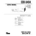 SONY CDX-U404 Service Manual SONY CDX-U404 Service Manual