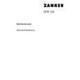 ZANKER ZKR164 Owners Manual ZANKER ZKR164 Owners Manual