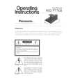 PANASONIC WGPT100 Owners Manual PANASONIC WGPT100 Owners Manual