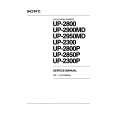 SONY UP-2800P VOLUME 1 Service Manual SONY UP-2800P VOLUME 1 Service Manual