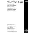 AEG VAMPYRETTE329 Owners Manual AEG VAMPYRETTE329 Owners Manual
