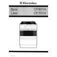 ELECTROLUX CF7014 Owners Manual ELECTROLUX CF7014 Owners Manual