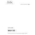 MOFFAT MGH700 Owners Manual MOFFAT MGH700 Owners Manual