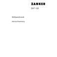 ZANKER ZKF100 Owners Manual ZANKER ZKF100 Owners Manual