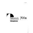 NAKAMICHI 700II Owners Manual NAKAMICHI 700II Owners Manual