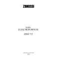 ZANUSSI ZHM733IX Owners Manual ZANUSSI ZHM733IX Owners Manual