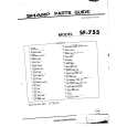 SHARP SF-755 Parts Catalog SHARP SF-755 Parts Catalog