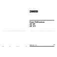 ZANUSSI ZPB9 Owners Manual ZANUSSI ZPB9 Owners Manual