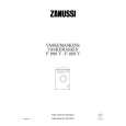 ZANUSSI F1001V Owners Manual ZANUSSI F1001V Owners Manual