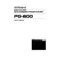 ROLAND PG-800 Owners Manual ROLAND PG-800 Owners Manual