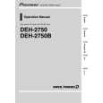 PIONEER DEH-2750B/XU/ES Owners Manual PIONEER DEH-2750B/XU/ES Owners Manual