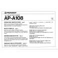 PIONEER AP-A108 Owners Manual PIONEER AP-A108 Owners Manual