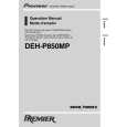 PIONEER DEH-P850MP/XN/UC Owners Manual PIONEER DEH-P850MP/XN/UC Owners Manual