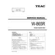 TEAC W-865R Service Manual TEAC W-865R Service Manual