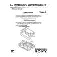 SONY ADJUSTMENT MANUAL VIII Service Manual SONY ADJUSTMENT MANUAL VIII Service Manual