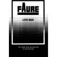 FAURE FLD800W Owners Manual FAURE FLD800W Owners Manual
