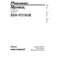 PIONEER DEH-P310UB/XS/UC Owners Manual PIONEER DEH-P310UB/XS/UC Owners Manual