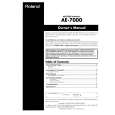 ROLAND AE-7000 Owners Manual ROLAND AE-7000 Owners Manual