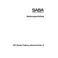 SABA HIFI STUDIO FREIBURG TC G Owners Manual SABA HIFI STUDIO FREIBURG TC G Owners Manual