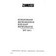 ZANUSSI ZFT154-1 Owners Manual ZANUSSI ZFT154-1 Owners Manual