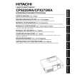 HITACHI CPX275WA Owners Manual HITACHI CPX275WA Owners Manual