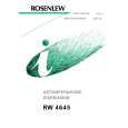 ROSENLEW RW4645 Owners Manual ROSENLEW RW4645 Owners Manual