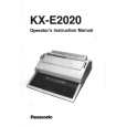 PANASONIC KXE2020 Owners Manual PANASONIC KXE2020 Owners Manual