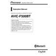 PIONEER AVIC-F500BT/XCN/UC Owners Manual PIONEER AVIC-F500BT/XCN/UC Owners Manual