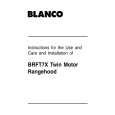 BLANCO BRFT7X Owners Manual BLANCO BRFT7X Owners Manual