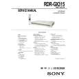 SONY RDRGX315 Service Manual SONY RDRGX315 Service Manual