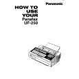 PANASONIC UF250 Owners Manual PANASONIC UF250 Owners Manual
