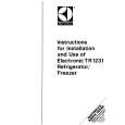 ELECTROLUX TR1231 Owners Manual ELECTROLUX TR1231 Owners Manual