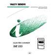 TRICITY BENDIX SIE233B Owners Manual TRICITY BENDIX SIE233B Owners Manual