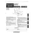 PIONEER BSS-880/KU Owners Manual PIONEER BSS-880/KU Owners Manual