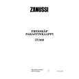 ZANUSSI ZV300 Owners Manual ZANUSSI ZV300 Owners Manual