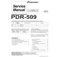 PIONEER PDR-509-G/SDBWL Service Manual PIONEER PDR-509-G/SDBWL Service Manual