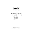 ZANUSSI ZFC225 Owners Manual ZANUSSI ZFC225 Owners Manual
