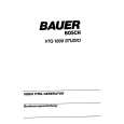 BAUER VTG1000 STUDIO Owners Manual BAUER VTG1000 STUDIO Owners Manual