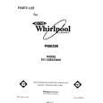 WHIRLPOOL EV130EXSW00 Parts Catalog WHIRLPOOL EV130EXSW00 Parts Catalog