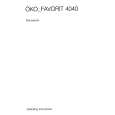 AEG Favorit 4040 BIO W Owners Manual AEG Favorit 4040 BIO W Owners Manual