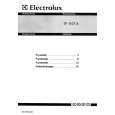 ELECTROLUX TF1107A Owners Manual ELECTROLUX TF1107A Owners Manual