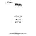 ZANUSSI ZGF642CHR Owners Manual ZANUSSI ZGF642CHR Owners Manual