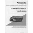 PANASONIC CQDPG605EUC Owners Manual PANASONIC CQDPG605EUC Owners Manual