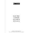 ZANUSSI ZCE610 Owners Manual ZANUSSI ZCE610 Owners Manual