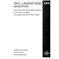 AEG LAV6550SENS. Owners Manual AEG LAV6550SENS. Owners Manual