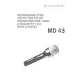 SENNHEISER MD 43 Owners Manual SENNHEISER MD 43 Owners Manual