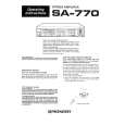 PIONEER SA770 Owners Manual PIONEER SA770 Owners Manual