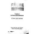 FAURE CVH220M Owners Manual FAURE CVH220M Owners Manual