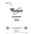WHIRLPOOL AD0502XZ0 Parts Catalog WHIRLPOOL AD0502XZ0 Parts Catalog