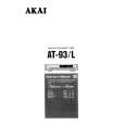 AKAI AT-93 Owners Manual AKAI AT-93 Owners Manual